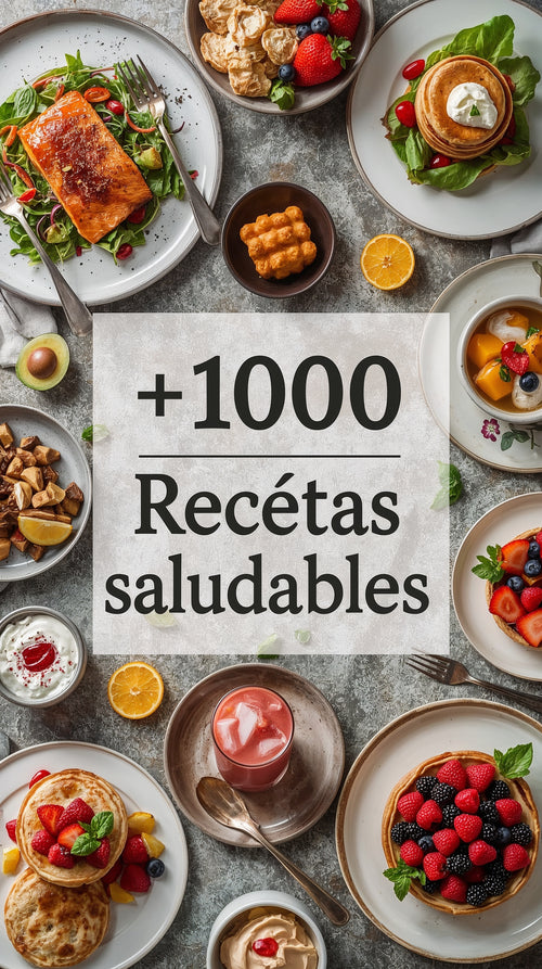 +1000 RECETAS SALUDABLES+ SIN HARINA SIN AZÚCAR+ 20 REGALOS HOY
